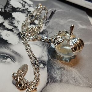 Nina Ricci Silver Charm Necklace